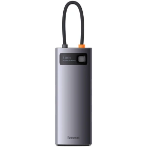 Wholesale Baseus StarJoy Metal Glam Series Hub 8in1 USB-C to HDMI + 3 x USB 3.0 + USB-C PD + RJ45 + SD/TF - BSU3989 - {ean13} - Hurt