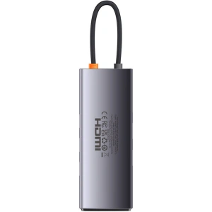 Hurtownia GSM - Hub 8w1 Baseus StarJoy Metal Glam Sorozat, USB-C a HDMI + 3 x USB 3.0 + USB-C PD + RJ45 + SD/TF - BSU3989 - {ean13} - Hurt