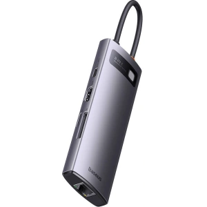 Hurtownia GSM - Hub 8w1 Baseus StarJoy Metal Glam Sorozat, USB-C a HDMI + 3 x USB 3.0 + USB-C PD + RJ45 + SD/TF - BSU3989 - {ean13} - Hurt