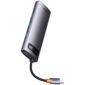 Hurtownia GSM - Hub 8w1 Baseus StarJoy Metal Glam Sorozat, USB-C a HDMI + 3 x USB 3.0 + USB-C PD + RJ45 + SD/TF - BSU3989 - {ean13} - Hurt