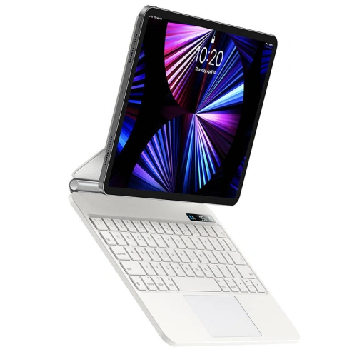 Etui Baseus Brilliance PRO Keyboard Apple iPad 10.9" 2022 / 11" 2025 (białe)
