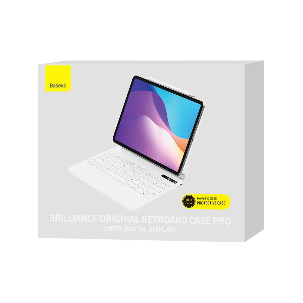 Etui Baseus Brilliance PRO Keyboard Apple iPad 10.9 2022 (a 10-a generație) (alb)