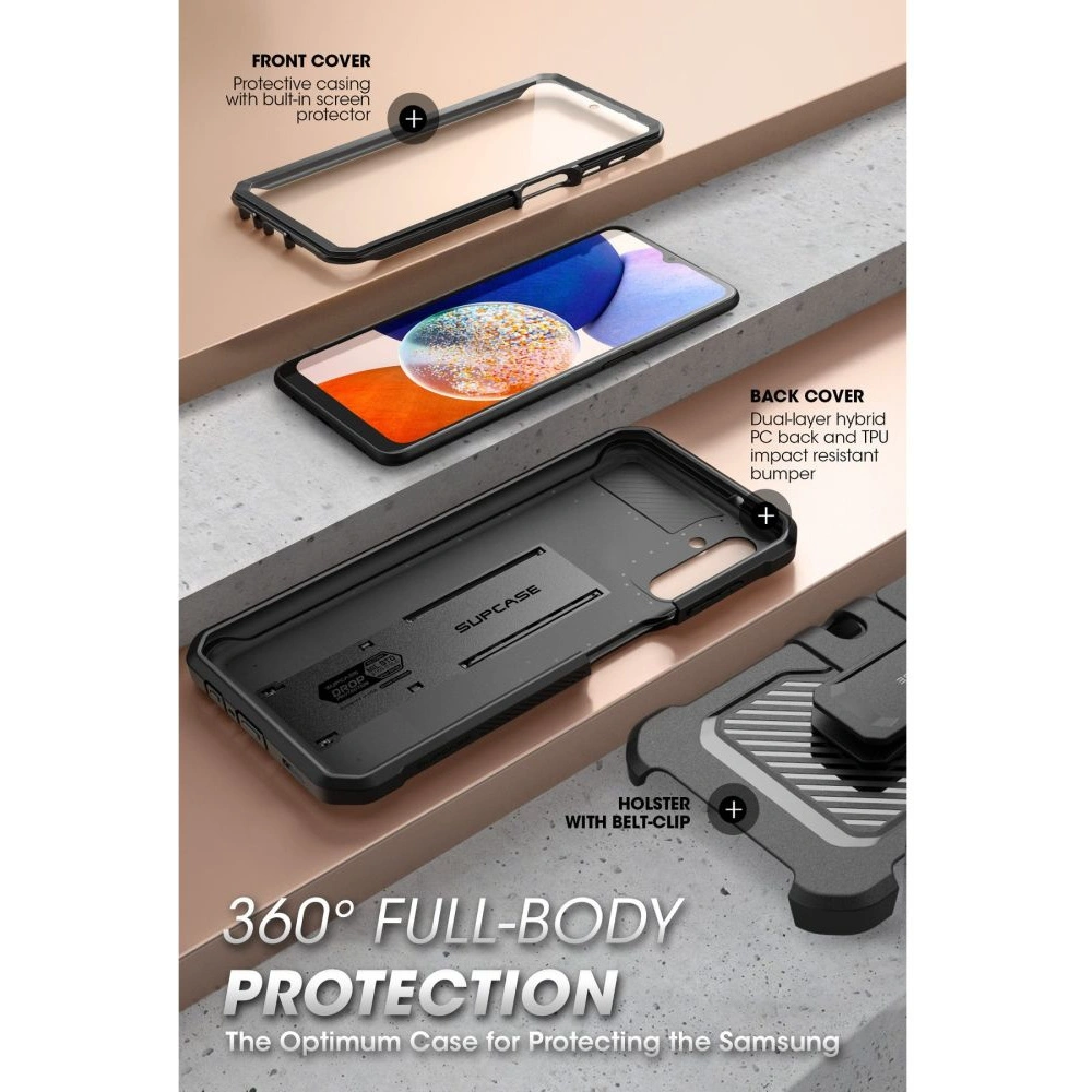 Hurtownia GSM - Etui Supcase Unicorn Beetle Pro Samsung Galaxy A14 LTE/5G Schwarz - SPC363 - {ean13} - Hurt