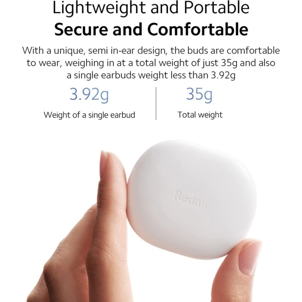 Hurtownia GSM - Bezdrátová sluchátka Xiaomi Redmi Buds 4 Lite Wireless Earphone White - XIA7 - {ean13} - Hurt