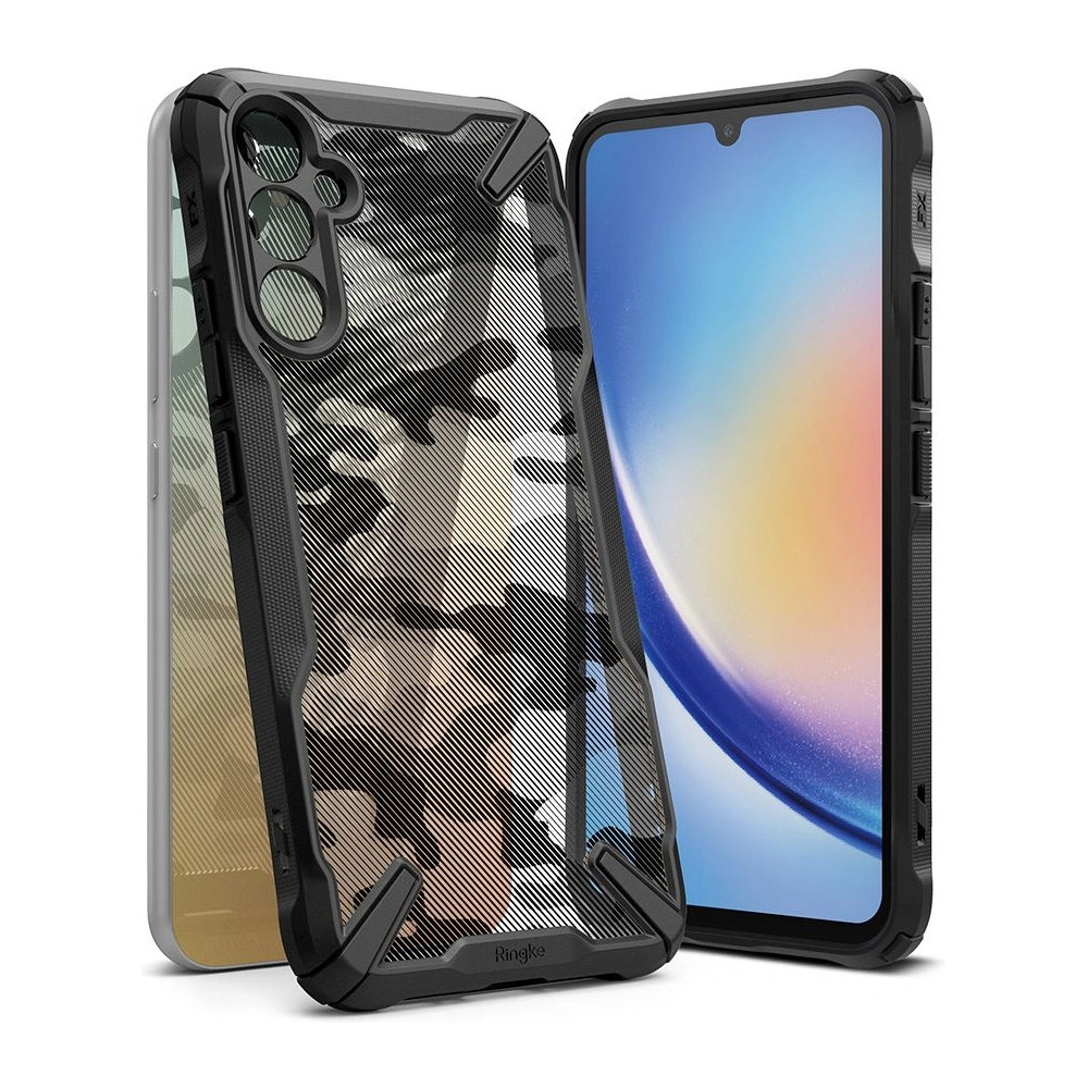 Hurtownia GSM - Etui Ringke Fusion-X Design Samsung Galaxy A34 5G Camo (Moro) Černé - RGK1797 - {ean13} - Hurt