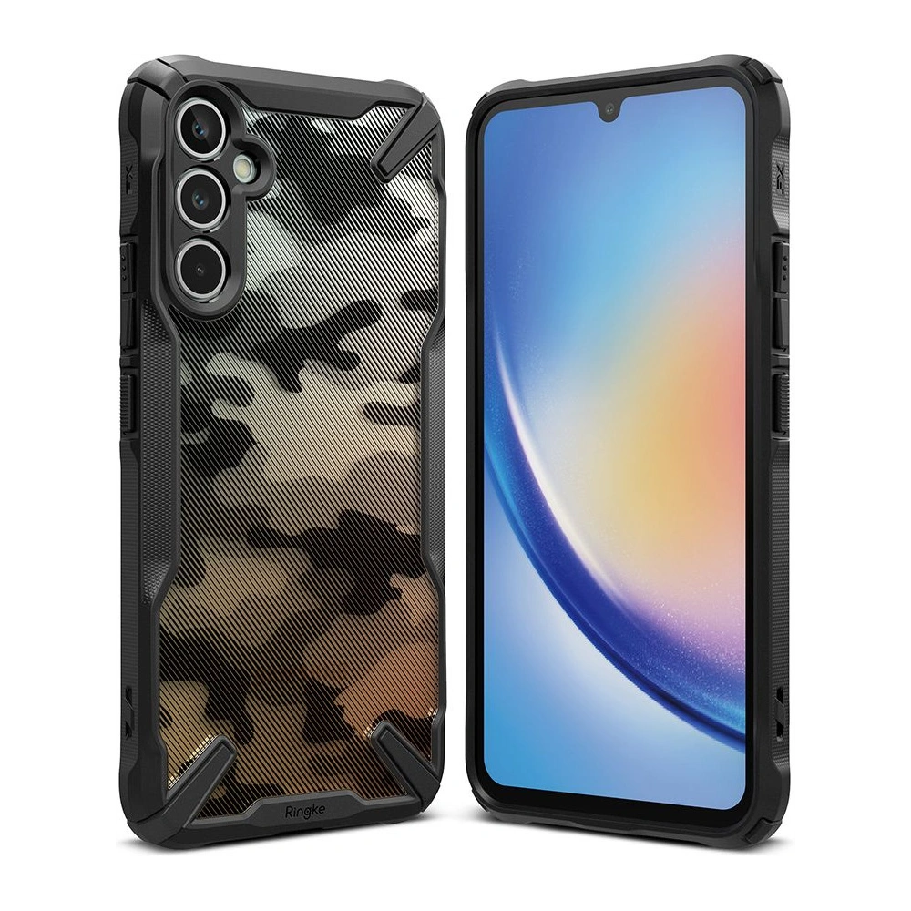 Hurtownia GSM - Etui Ringke Fusion-X Design Samsung Galaxy A34 5G Camo (Moro) Černé - RGK1797 - {ean13} - Hurt