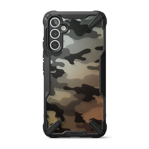 Etui Ringke Fusion-X Design Samsung Galaxy A34 5G Camo (Moro) Black