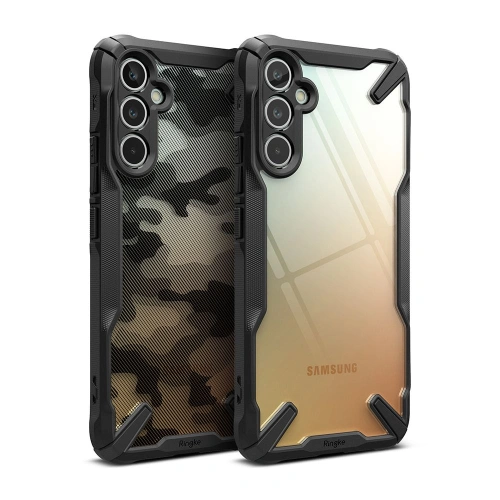 Etui Ringke Fusion-X Design Samsung Galaxy A34 5G Camo (Moro) Black