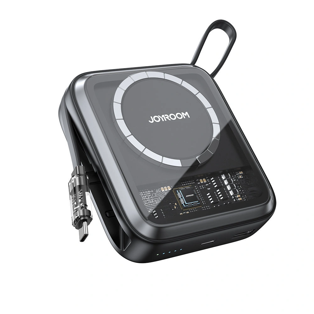 Hurtownia GSM - Powerbank Joyroom JR-L006 Icy Series 10000mAh 22.5W vezeték nélküli töltés + USB-C kábel fekete - JYR600 - {ean13} - Hurt