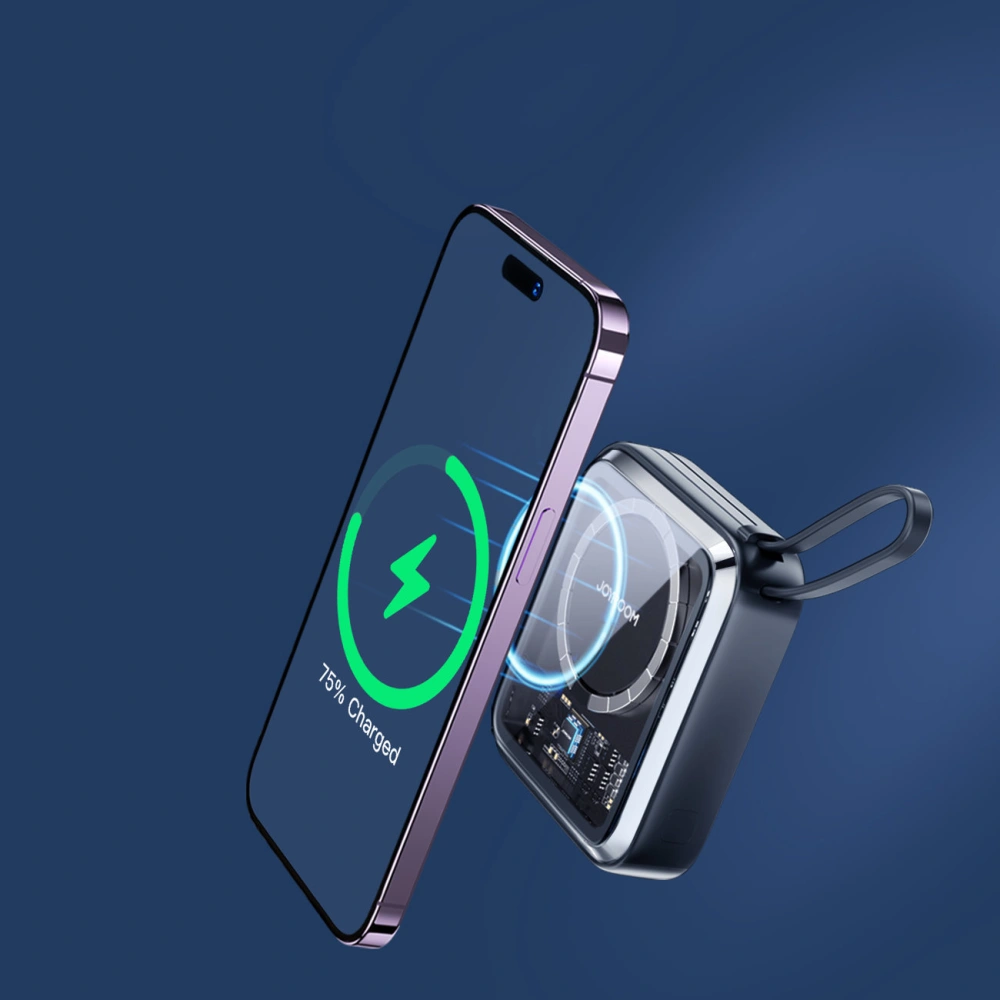 Hurtownia GSM - Powerbank Joyroom JR-L006 Icy Series 10000mAh 22.5W încărcare wireless + cablu USB-C negru - JYR600 - {ean13} - Hurt