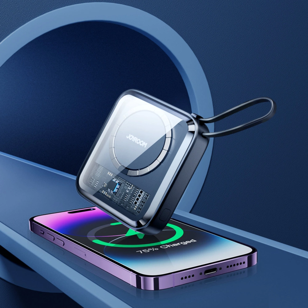 Wholesale Powerbank Joyroom JR-L006 Icy Series 10000mAh 22.5W wireless charging + USB-C cable black - JYR600 - {ean13} - Hurt