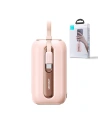 Powerbank Joyroom JR-L012 Seria Colorful 10000mAh 22.5W + 2 cabluri USB-C + Lightning roz roz