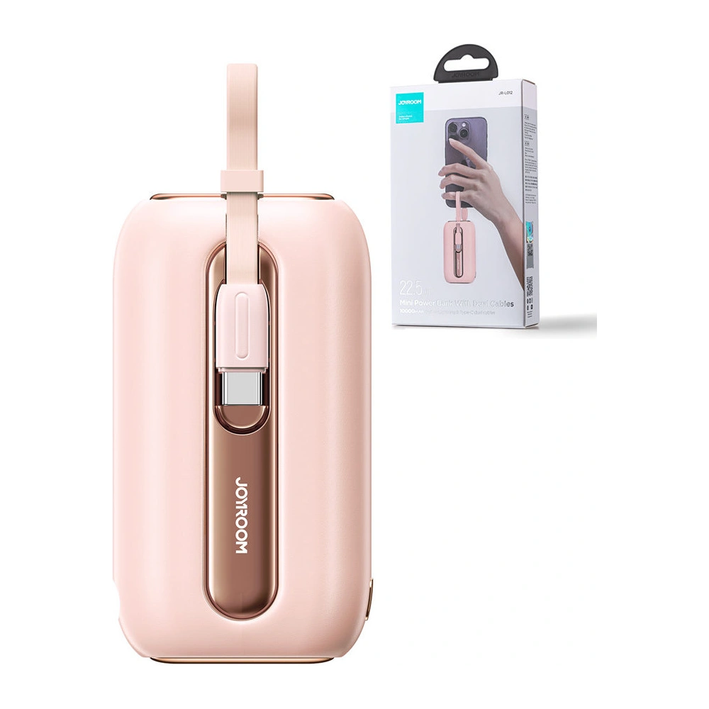 Hurtownia GSM - Powerbank Joyroom JR-L012 Farbige Serie 10000mAh 22.5W + 2 USB-C + Lightning Kabel rosa - JYR601 - {ean13} - Hurt