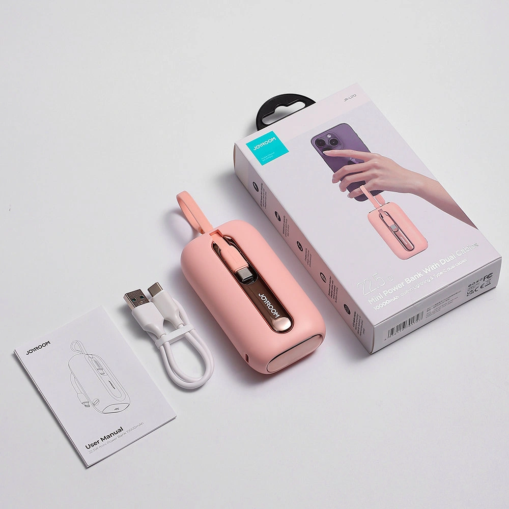 Hurtownia GSM - Powerbank Joyroom JR-L012 Farbige Serie 10000mAh 22.5W + 2 USB-C + Lightning Kabel rosa - JYR601 - {ean13} - Hurt