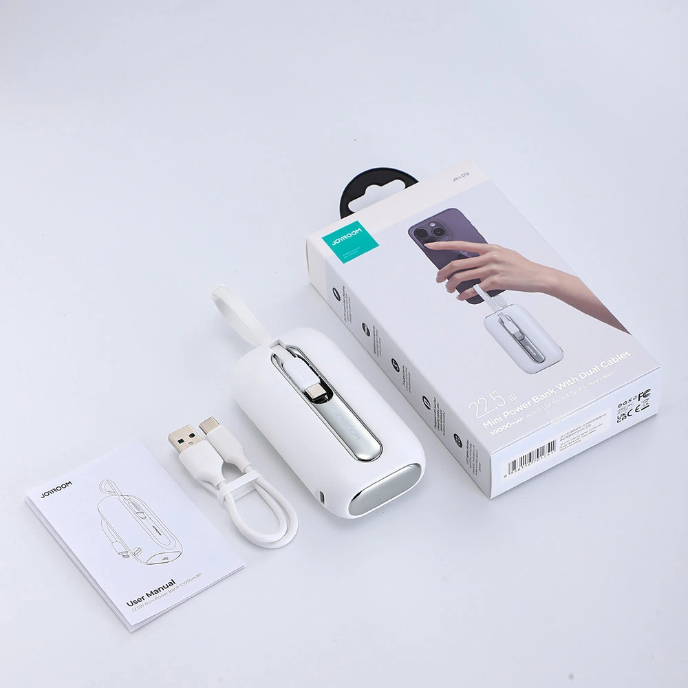 Hurtownia GSM - Powerbank Joyroom JR-L012 Farbige Serie 10000mAh 22.5W + 2 USB-C + Lightning-Kabel weiß - JYR602 - {ean13} - Hurt
