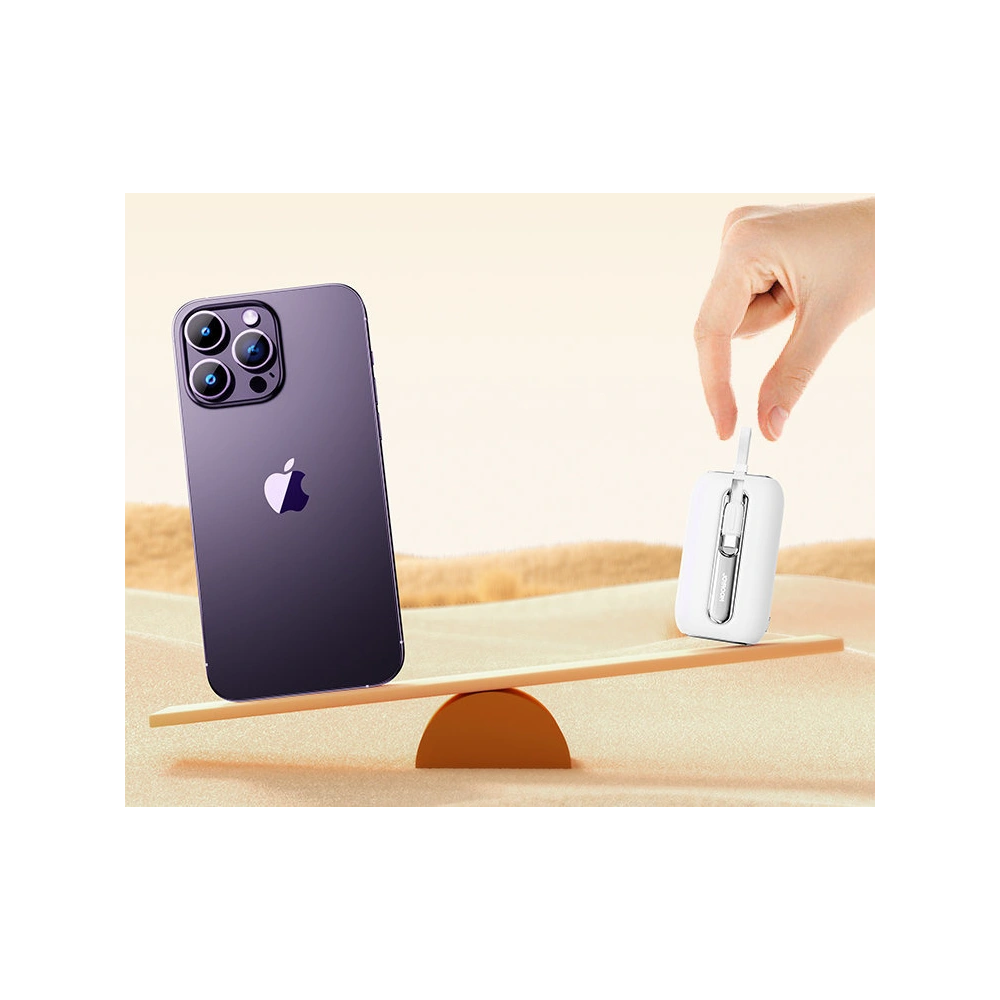 Hurtownia GSM - Powerbank Joyroom JR-L012 Farbige Serie 10000mAh 22.5W + 2 USB-C + Lightning-Kabel weiß - JYR602 - {ean13} - Hurt