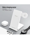 Hurtownia GSM - Bezdrátová nabíječka 3w1 Nillkin PowerTrio 15W Qi + konektor pro Samsung Watch - NLK952 - {ean13} - Hurt