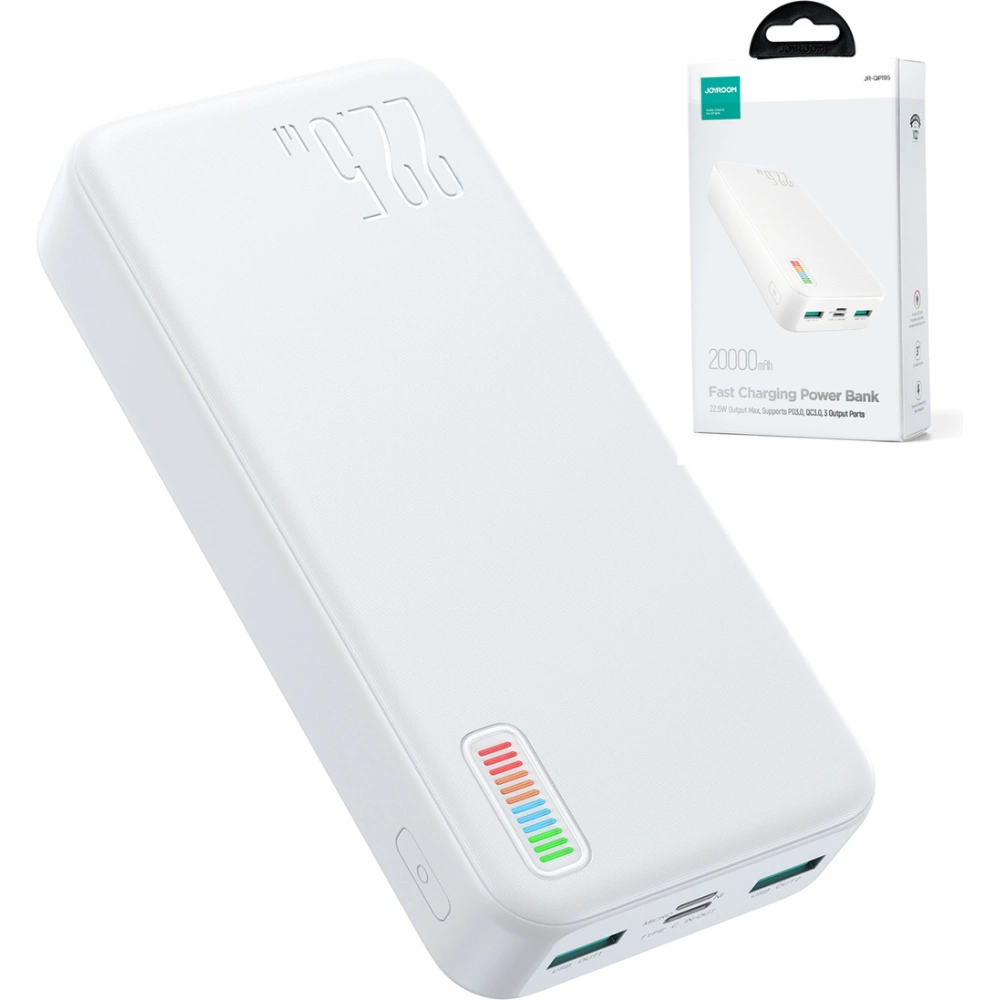 Hurtownia GSM - Powerbank Joyroom QP195 Dazzling Series 20000mAh 22.5W bílý - JYR606 - {ean13} - Hurt