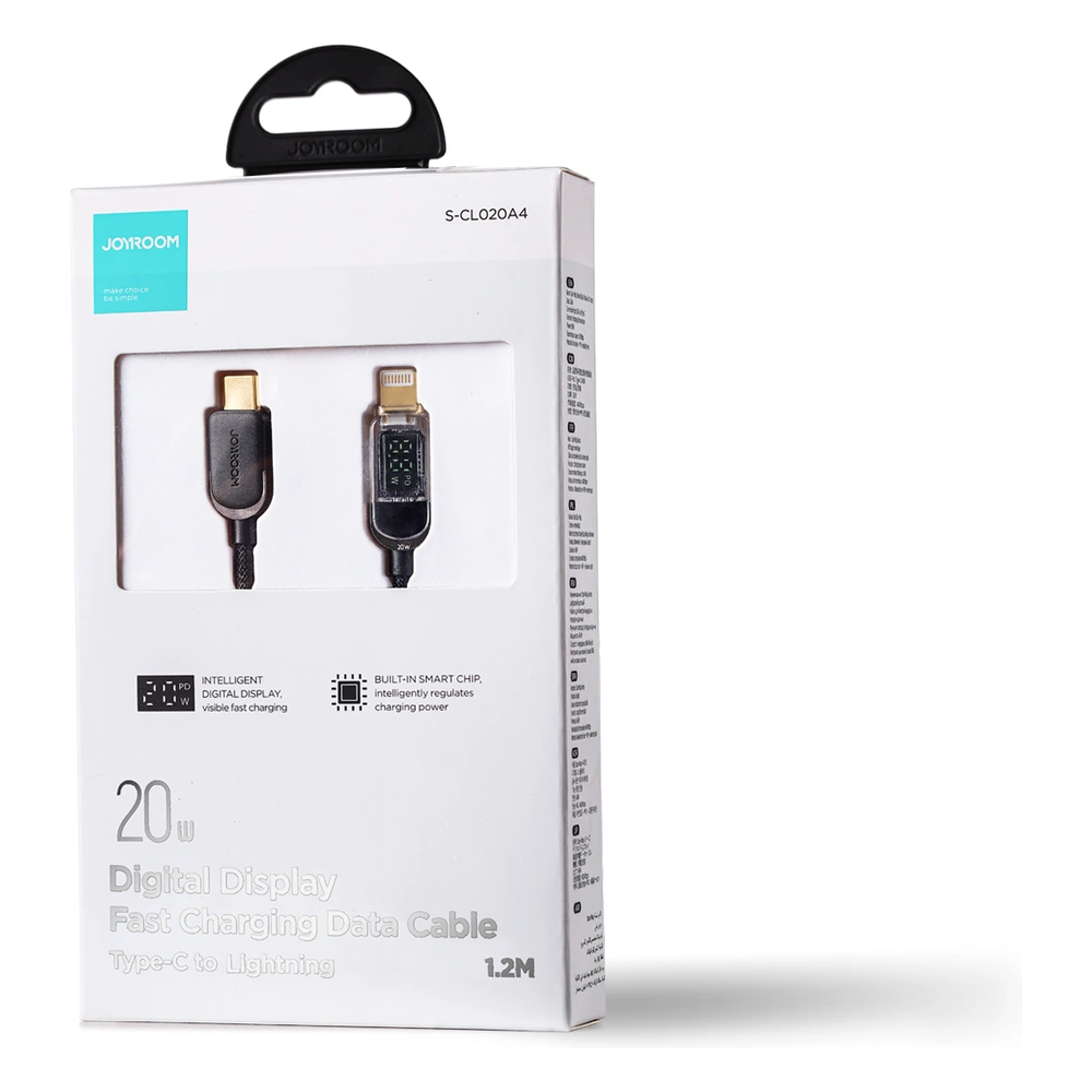 Hurtownia GSM - Kabel Joyroom S-CL020A4 USB-C/Lightning 20W LED Display 1,2m negru - JYR609 - {ean13} - Hurt