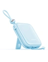 Powerbank Joyroom JR-L008 Cutie Series 10000mAh 22.5W Stand + kable USB-C i Lightning niebieski