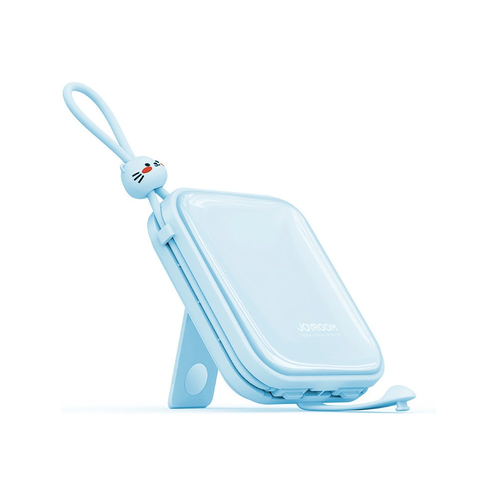 Hurtownia GSM - Powerbank Joyroom JR-L008 Cutie Series 10000mAh 22.5W Stojan + kabely USB-C a Lightning modrý - JYR613 - {ean13} - Hurt