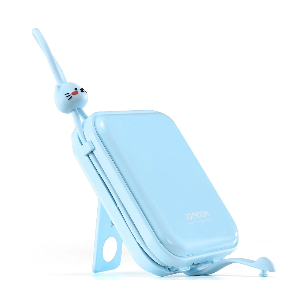 Hurtownia GSM - Powerbank Joyroom JR-L008 Cutie Series 10000mAh 22.5W Stojan + kabely USB-C a Lightning modrý - JYR613 - {ean13} - Hurt