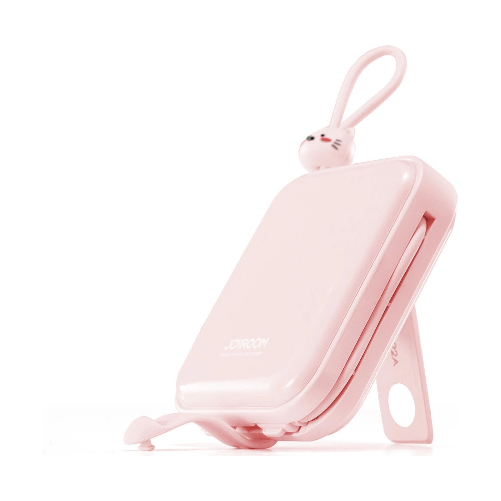 Hurtownia GSM - Powerbank Joyroom JR-L008 Cutie Series 10000mAh 22.5W Stojan + kabely USB-C a Lightning růžový - JYR614 - {ean13} - Hurt