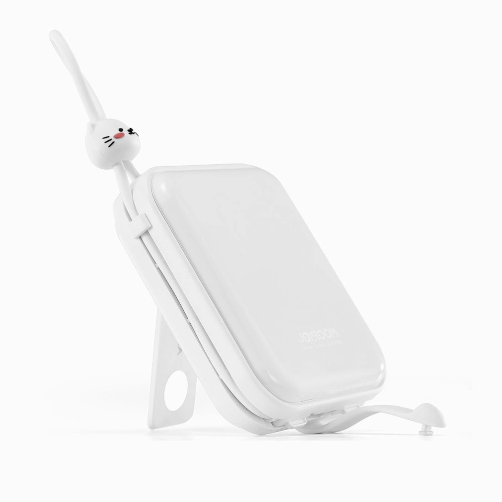 Hurtownia GSM - Powerbank Joyroom JR-L008 Cutie Series 10000mAh 22.5W állvány + USB-C és Lightning kábelek fehér - JYR615 - {ean13} - Hurt