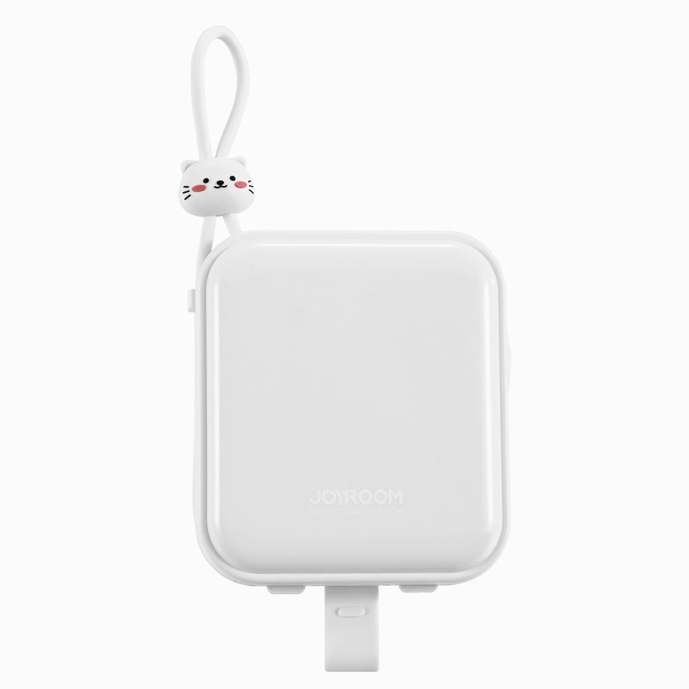 Hurtownia GSM - Powerbank Joyroom JR-L008 Cutie Series 10000mAh 22.5W állvány + USB-C és Lightning kábelek fehér - JYR615 - {ean13} - Hurt