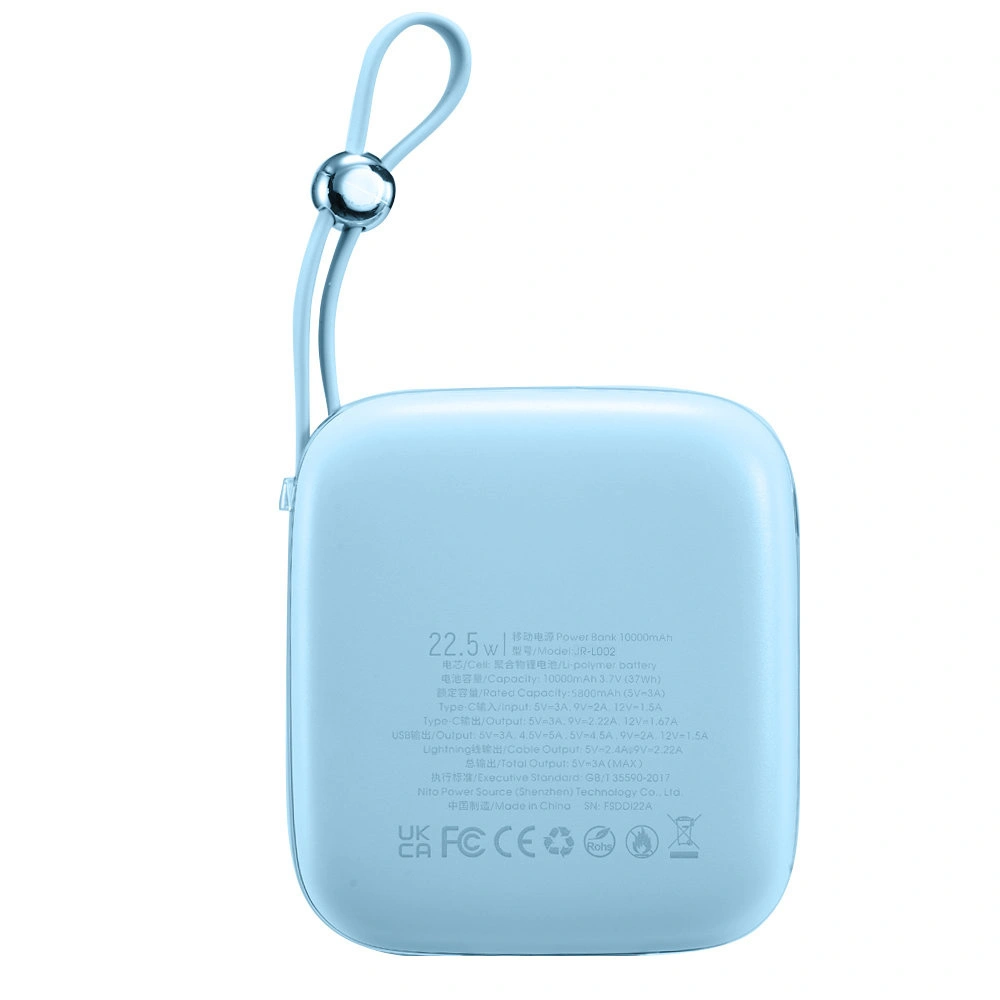Hurtownia GSM - Powerbank Joyroom JR-L002 Jelly Series 10000mAh 22.5W + kabel USB-C niebieski - JYR616 - {ean13} - Hurt