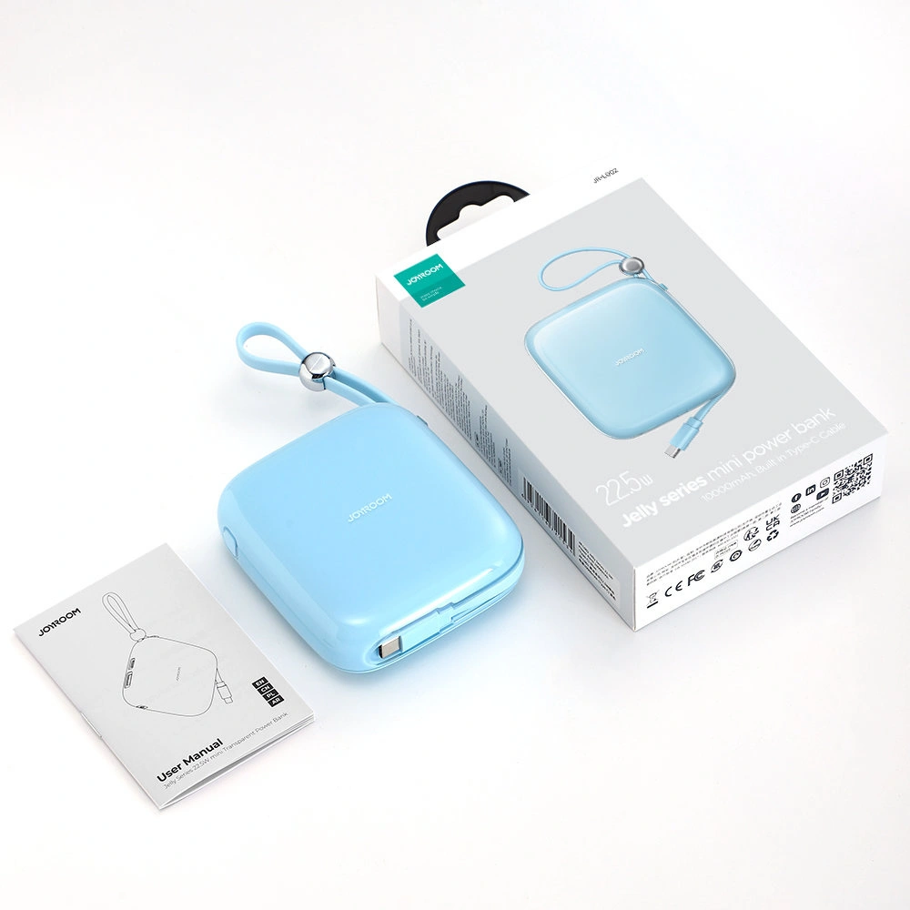 Hurtownia GSM - Powerbank Joyroom JR-L002 Jelly Series 10000mAh 22.5W + kabel USB-C niebieski - JYR616 - {ean13} - Hurt