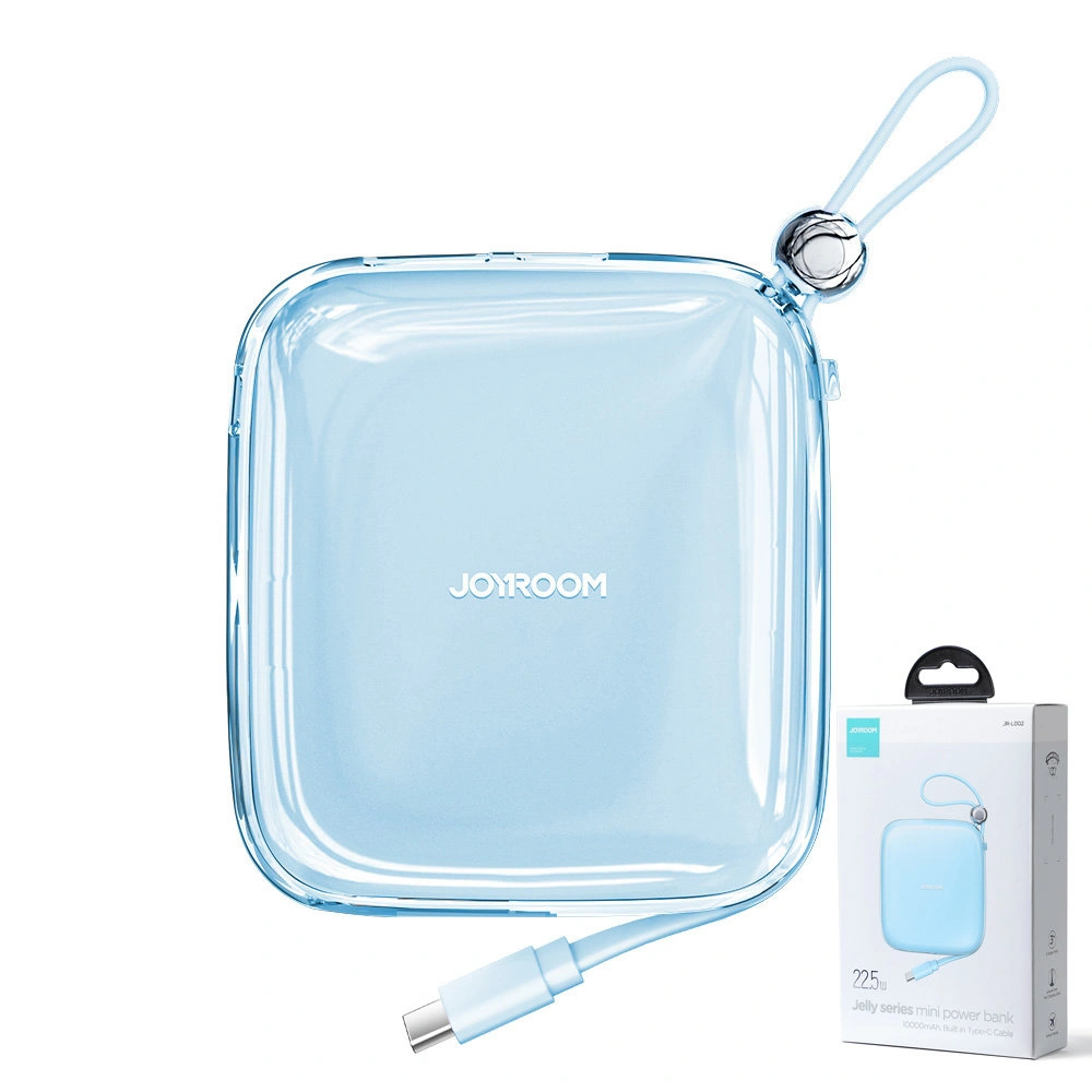 Hurtownia GSM - Powerbank Joyroom JR-L002 Jelly Series 10000mAh 22.5W + kabel USB-C niebieski - JYR616 - {ean13} - Hurt