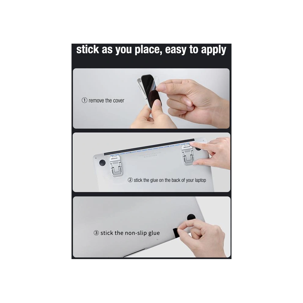 Wholesale Laptop Stand Nillkin Bolster Plus Portable Stand silver - NLK982 - {ean13} - Hurt