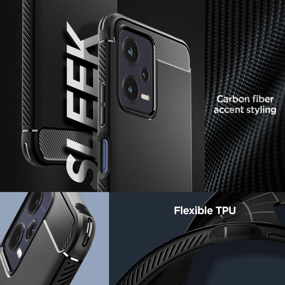 Hurtownia GSM - Etui Spigen Rugged Armor Xiaomi Redmi Note 12/POCO X5 5G Negru Mat - SPN2805 - {ean13} - Hurt