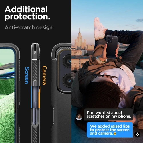 Etui Spigen Rugged Armor Xiaomi Redmi Note 12/POCO X5 5G Matte Black