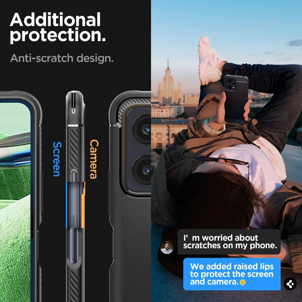 Hurtownia GSM - Etui Spigen Rugged Armor Xiaomi Redmi Note 12/POCO X5 5G Matt Fekete - SPN2805 - {ean13} - Hurt