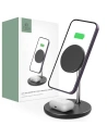 Încărcător wireless Tech-Protect QI15W-A21 2in1 Magnetic MagSafe Wireless Charger Negru