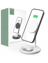 Încărcător wireless Tech-Protect QI15W-A21 2in1 Magnetic MagSafe Wireless Charger Alb