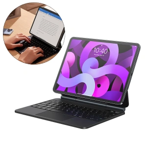 Hurtownia GSM - Etui Baseus Brilliance Keyboard Apple iPad Air 10.9 (4. și 5. gen)/iPad Pro 11 (1., 2. și 3. gen)/iPad 10.9 2022 (10. gen) gri - BSU3993 - {ean13} - Hurt