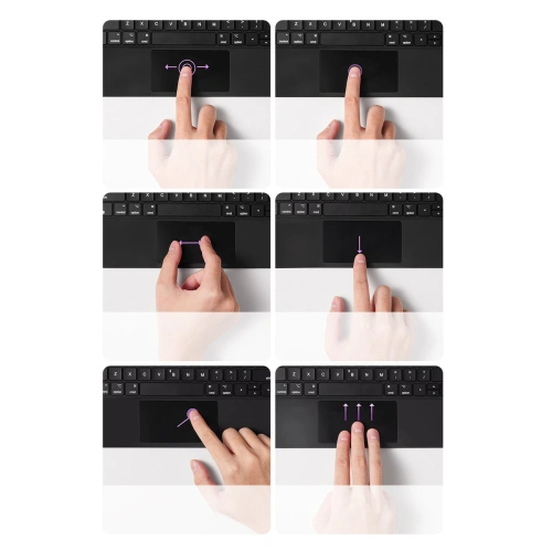 Etui Baseus Brilliance Keyboard Apple iPad Air 10.9 (4. i 5. gen)/iPad Pro 11 (1., 2. i 3. gen)/iPad 10.9 2022 (10. gen) szare