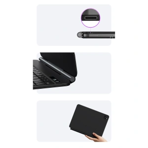 Hurtownia GSM - Etui Baseus Brilliance Keyboard Apple iPad Air 10.9 (4. și 5. gen)/iPad Pro 11 (1., 2. și 3. gen)/iPad 10.9 2022 (10. gen) gri - BSU3993 - {ean13} - Hurt