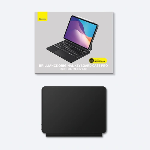 Etui Baseus Brilliance Keyboard Apple iPad Air 10.9 (4. i 5. gen)/iPad Pro 11 (1., 2. i 3. gen)/iPad 10.9 2022 (10. gen) szare