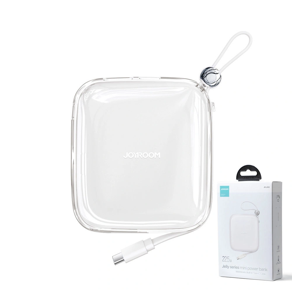Hurtownia GSM - Powerbank Joyroom JR-L002 Jelly Series 10000mAh 22.5W + kabel USB-C biały - JYR618 - {ean13} - Hurt