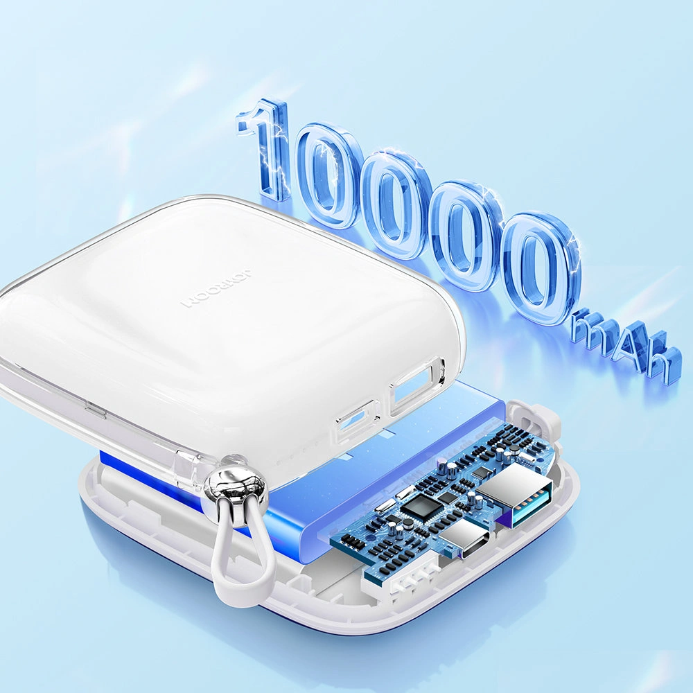 Hurtownia GSM - Powerbank Joyroom JR-L002 Jelly Series 10000mAh 22.5W + kabel USB-C biały - JYR618 - {ean13} - Hurt