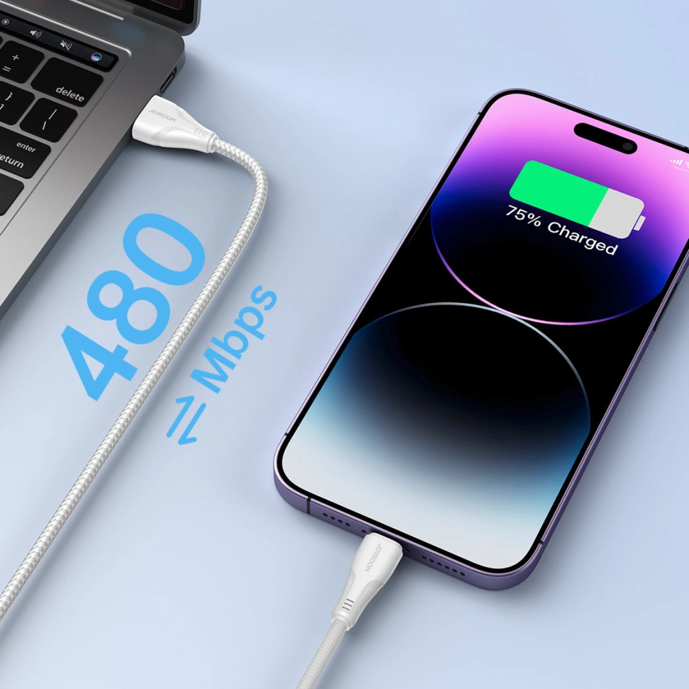 Hurtownia GSM - Kabel Joyroom S-UL012A11 Surpass Series USB-A/Lightning 2.4A 1,2m bílý - JYR620 - {ean13} - Hurt