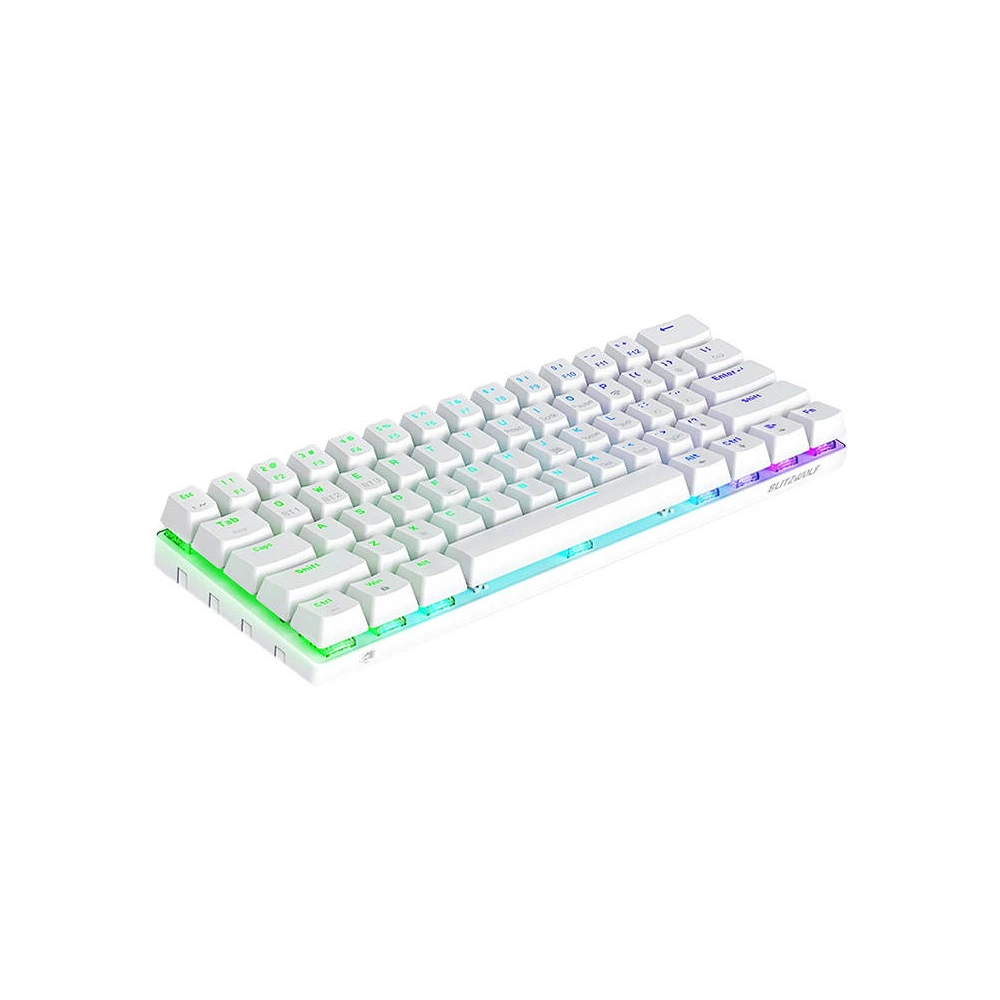 Hurtownia GSM - Bezdrátová mechanická herní klávesnice BlitzWolf BW-KB0, Red switch, RGB (bílá) - BLZ548 - {ean13} - Hurt