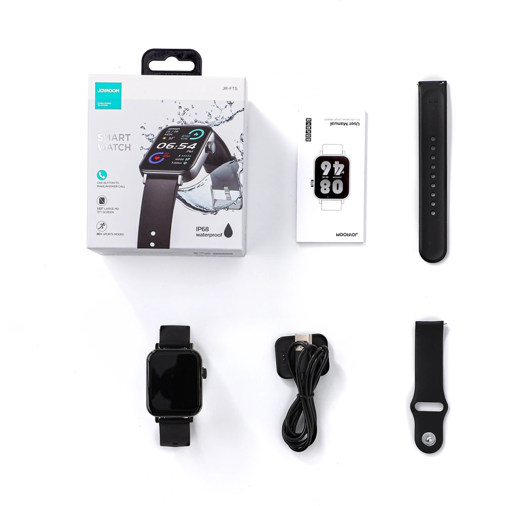 Hurtownia GSM - Smartwatch Joyroom JR-FT5 Fit-Life Series IP68 černý - JYR622 - {ean13} - Hurt