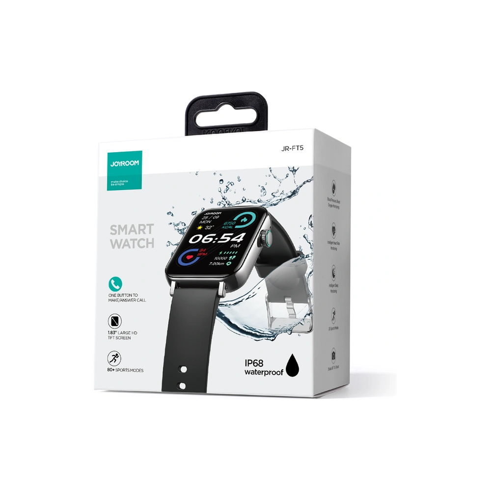 Hurtownia GSM - Smartwatch Joyroom JR-FT5 Fit-Life Series IP68 černý - JYR622 - {ean13} - Hurt