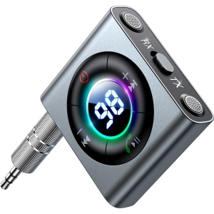 Hurtownia GSM - Transmiter Joyroom JR-CB2 Bluetooth AUX (vysílač/přijímač) do auta/televize šedý - JYR623 - {ean13} - Hurt