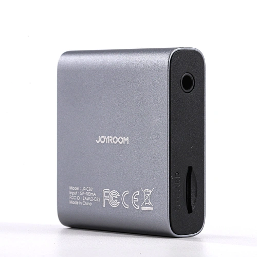 Transmiter Joyroom JR-CB2 Bluetooth AUX (nadajnik/odbiornik) do samochodu/telewizora szary